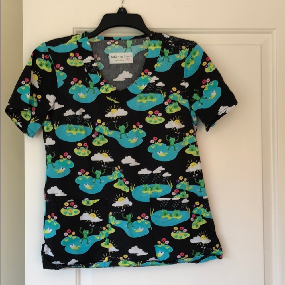 Tasha + Me XS Scrub Top